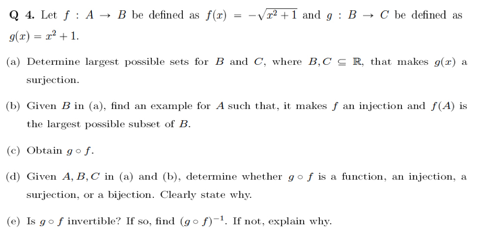 Solved V X2 1 And G B C Be Defined As Q 4 Let F A Chegg Com