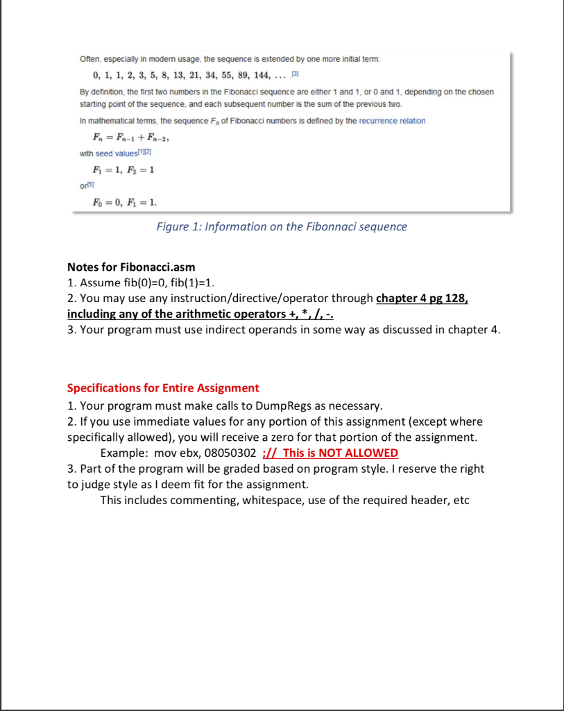 Solved IMMEDIATE ASSEMBLY HELP!! Please read the following | Chegg.com