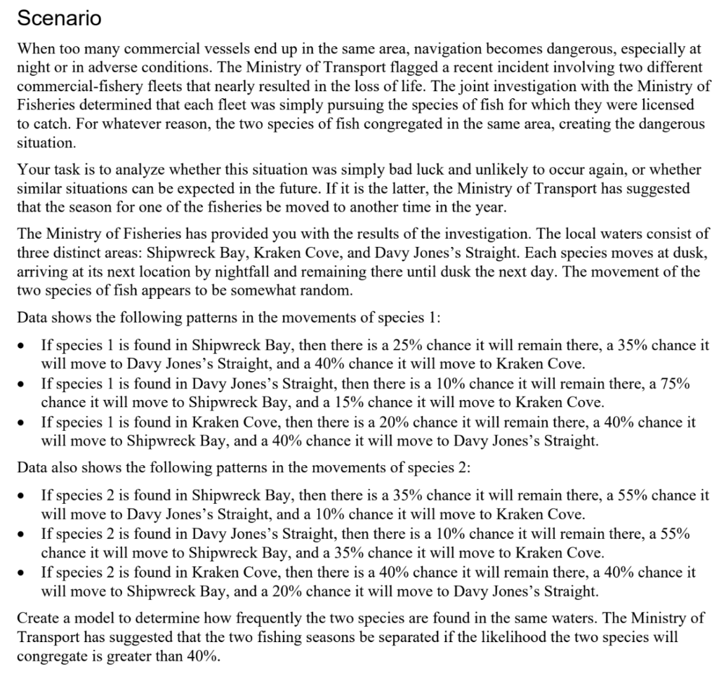 Solved Format Present your model and analysis in a written | Chegg.com