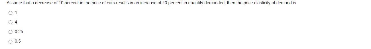 Solved Assume that a decrease of 10 percent in the price of | Chegg.com