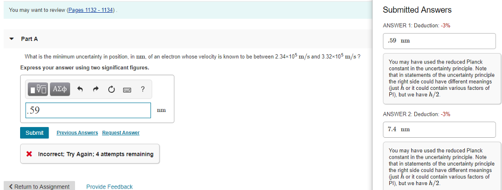 Solved You may want to review (Pages 1132-1134) Submitted | Chegg.com