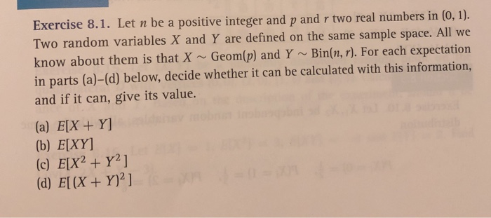 Solved Exercise 8.1. Let n be a positive integer and p and r | Chegg.com
