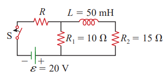 Solved The switch in the circuit shown has been open for a | Chegg.com