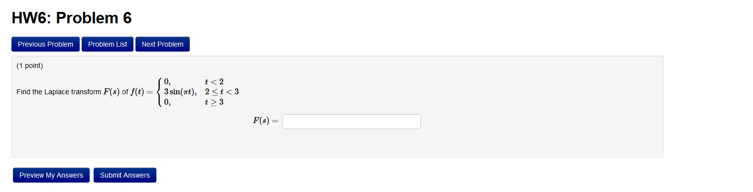 Solved HW6: Problem 6 Previous Problem Problem List Next | Chegg.com
