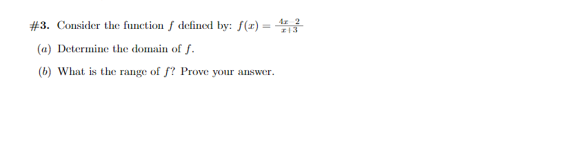 Solved #3. Consider the function f defined by: f(0) = 3 (a) | Chegg.com