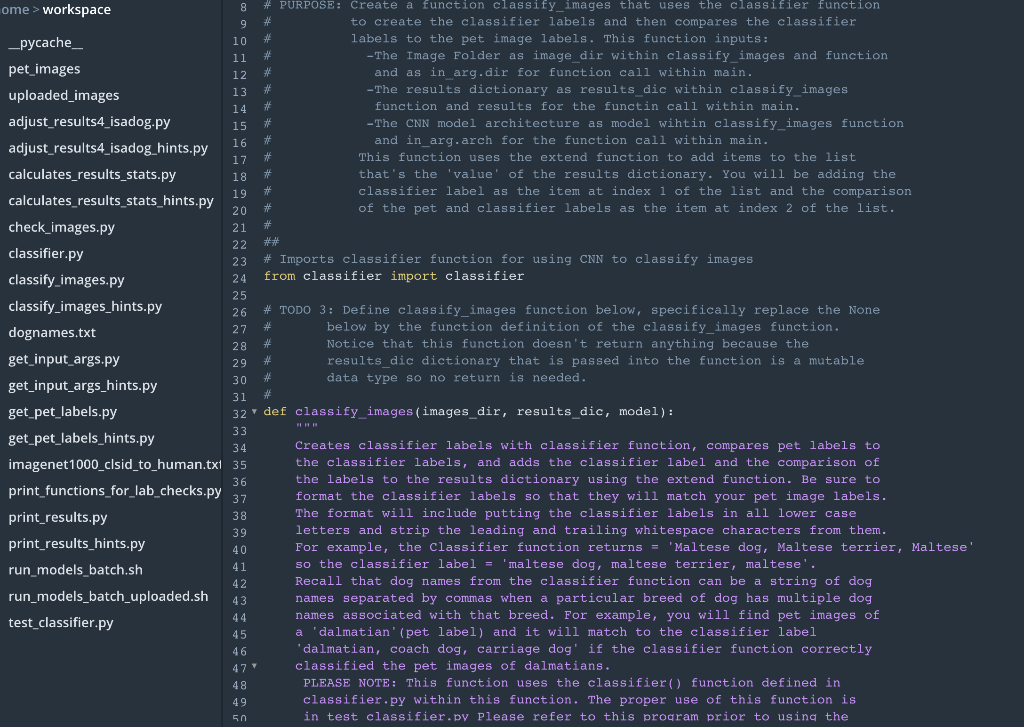 #TODO: 3: Classifying Images Implement the | Chegg.com
