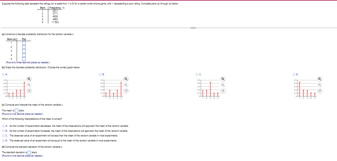 Solved (a) Construct a discrete probability distribution for | Chegg.com