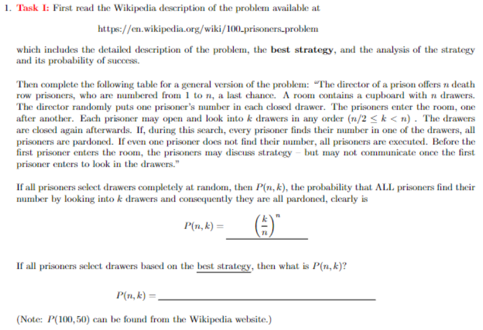100 prisoners problem - Wikipedia