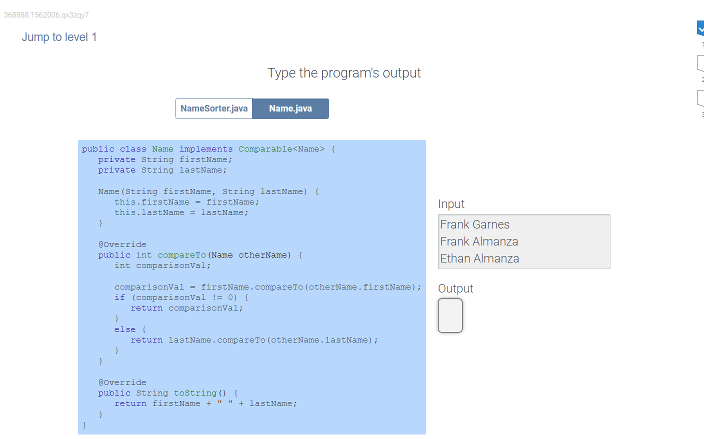 Solved 368888.1562006.qx3zqy7 Jump To Level 1 Type The | Chegg.com