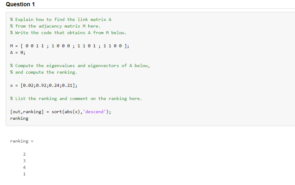 Solved Setting the question base on the two code behind in | Chegg.com
