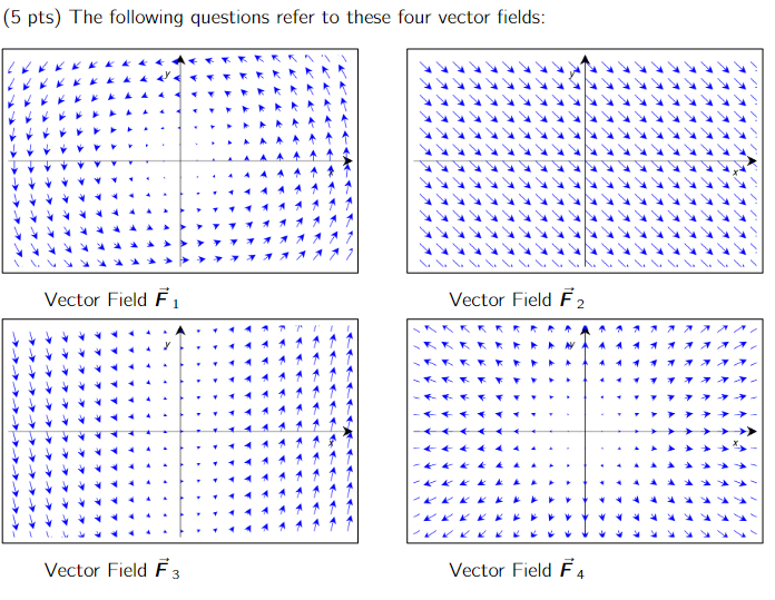 Solved ( 5 pts) The following questions refer to these four | Chegg.com