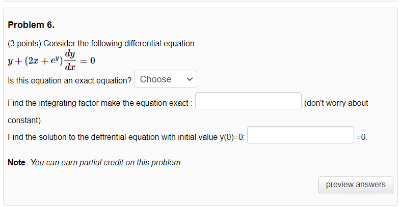 Solved Problem 6. (3 Points) Consider The Following | Chegg.com