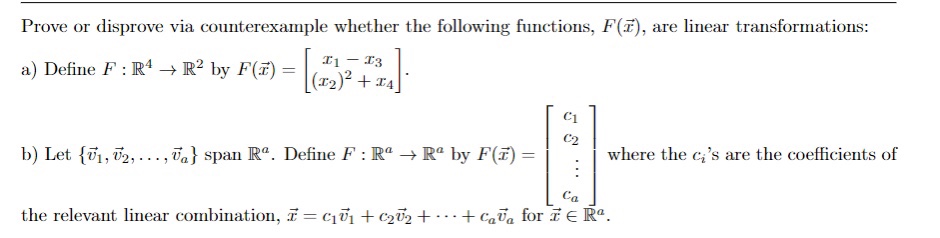 Solved Prove or disprove via counterexample whether the | Chegg.com