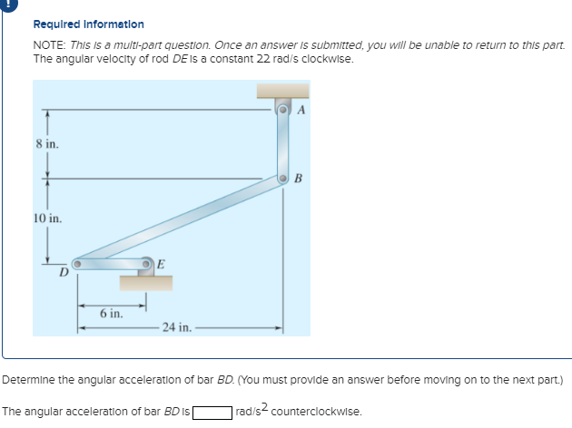 Solved Required Information NOTE This Is A Multi part Chegg
