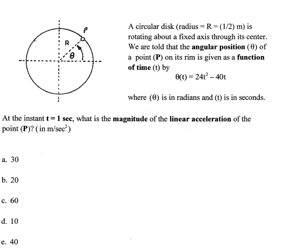 Solved A Circular Disk Radius R12 M Is Rotating 6389