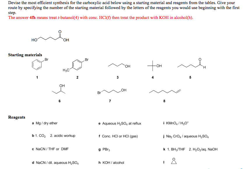 Solved Devise the most efficient synthesis for the | Chegg.com | Chegg.com