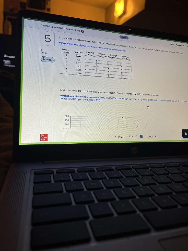 Solved a. Complete the following cost schedule by computing | Chegg.com
