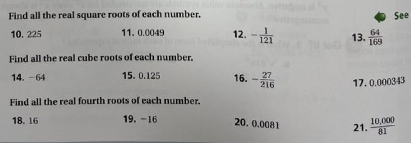 solved-find-all-the-real-square-roots-of-each-number-see-chegg