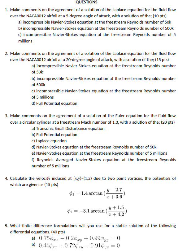 Solved THIS IS A CFD QUESTION. DON'T SOLVE THIS IF YOU DO | Chegg.com