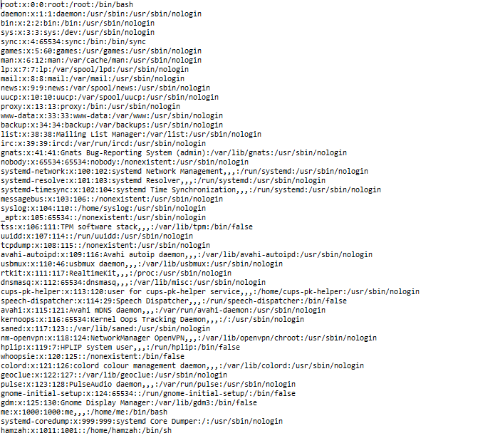 Solved rootx00root/root/bin/bash daemonx11