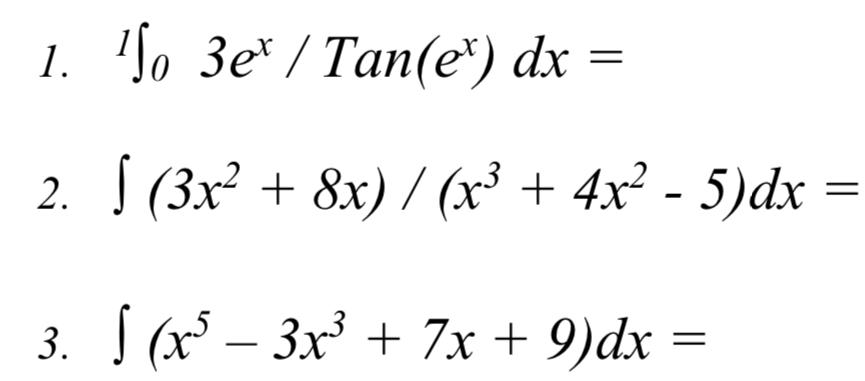 Solved Include Intergration rules for problem and other | Chegg.com