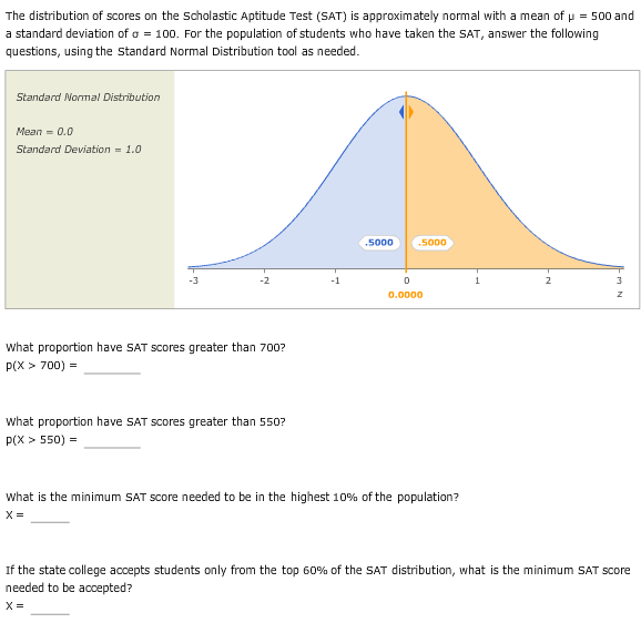solved-the-distribution-of-scores-on-the-scholastic-aptitude-chegg
