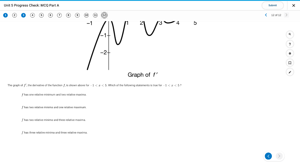 Solved Unit 5 Progress Check: MCQ Part A Submit х 11 (12)