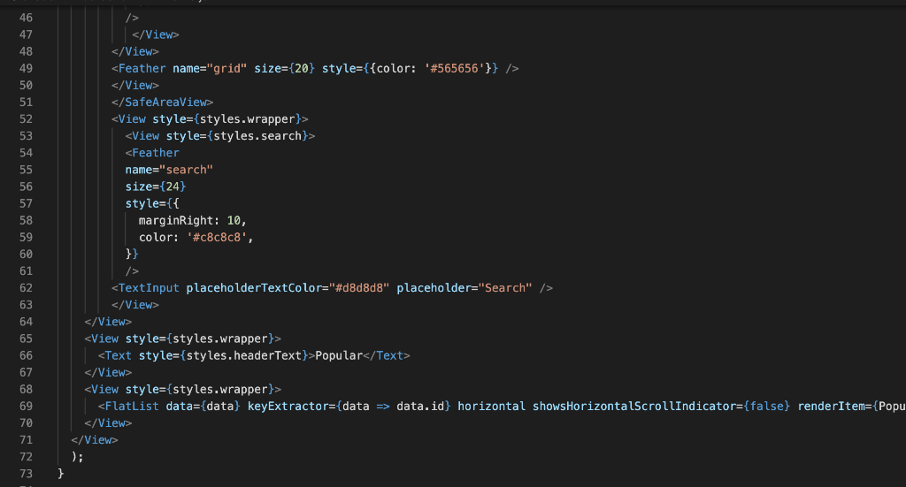 Solved import React from 'react'; import {View, Dimensions, | Chegg.com