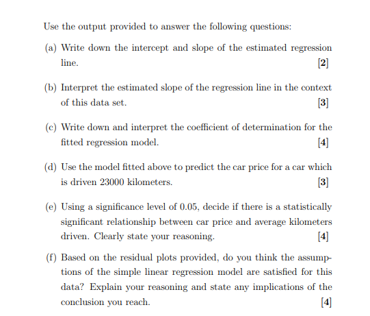 Solved PART B B1 A Dataset Including Details On 150 Toyota Chegg