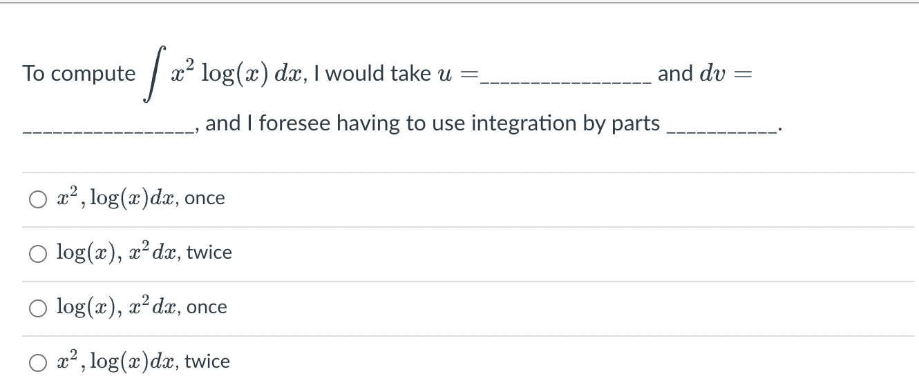 integration of x log x dx