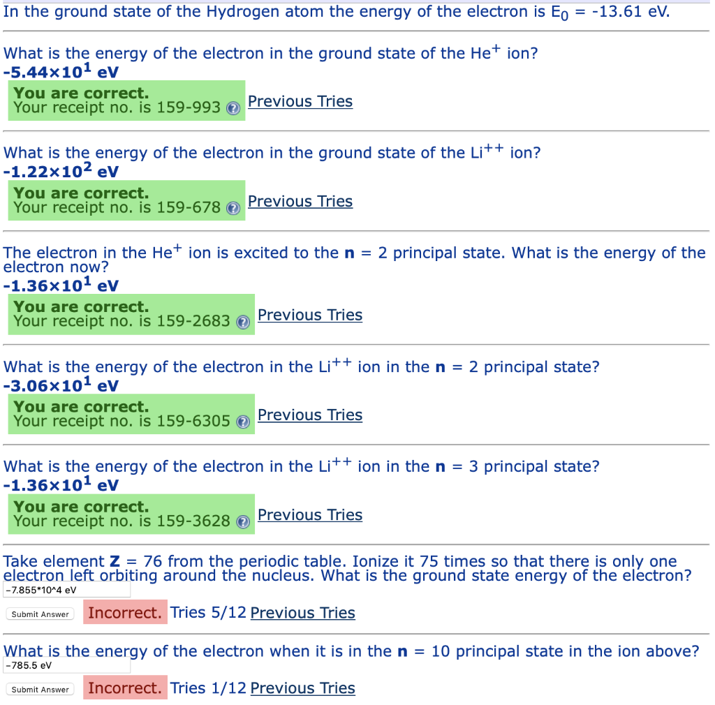 Solved In The Ground State Of The Hydrogen Atom The Energy | Chegg.com