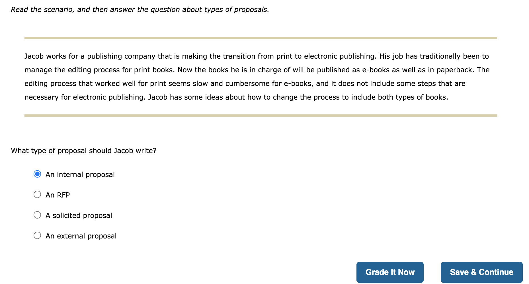 Solved Read the scenario, and then answer the question about | Chegg.com