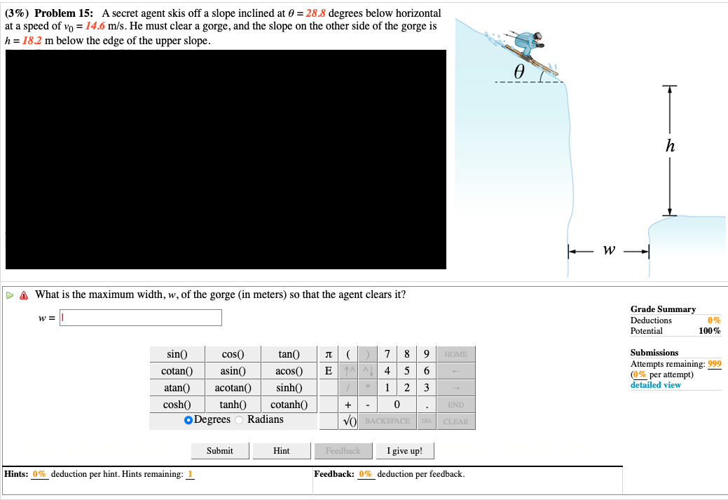 Solved Please help me find the maximum width in meters for | Chegg.com