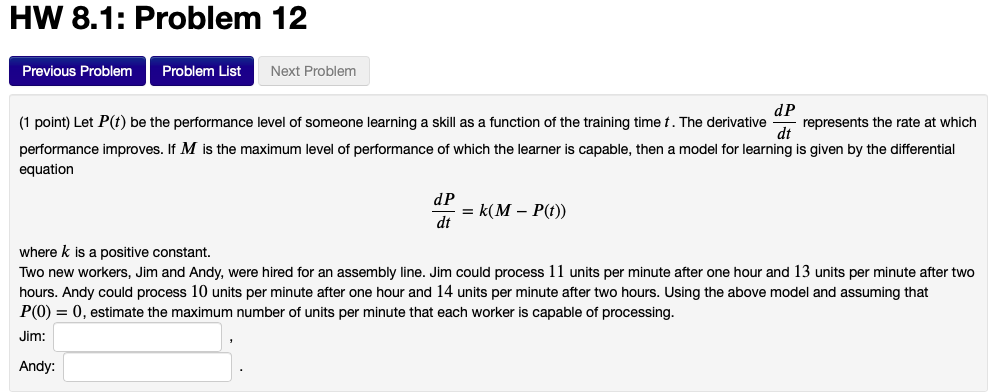 Solved HW 8.1: Problem 12 Previous Problem Problem List Next | Chegg.com