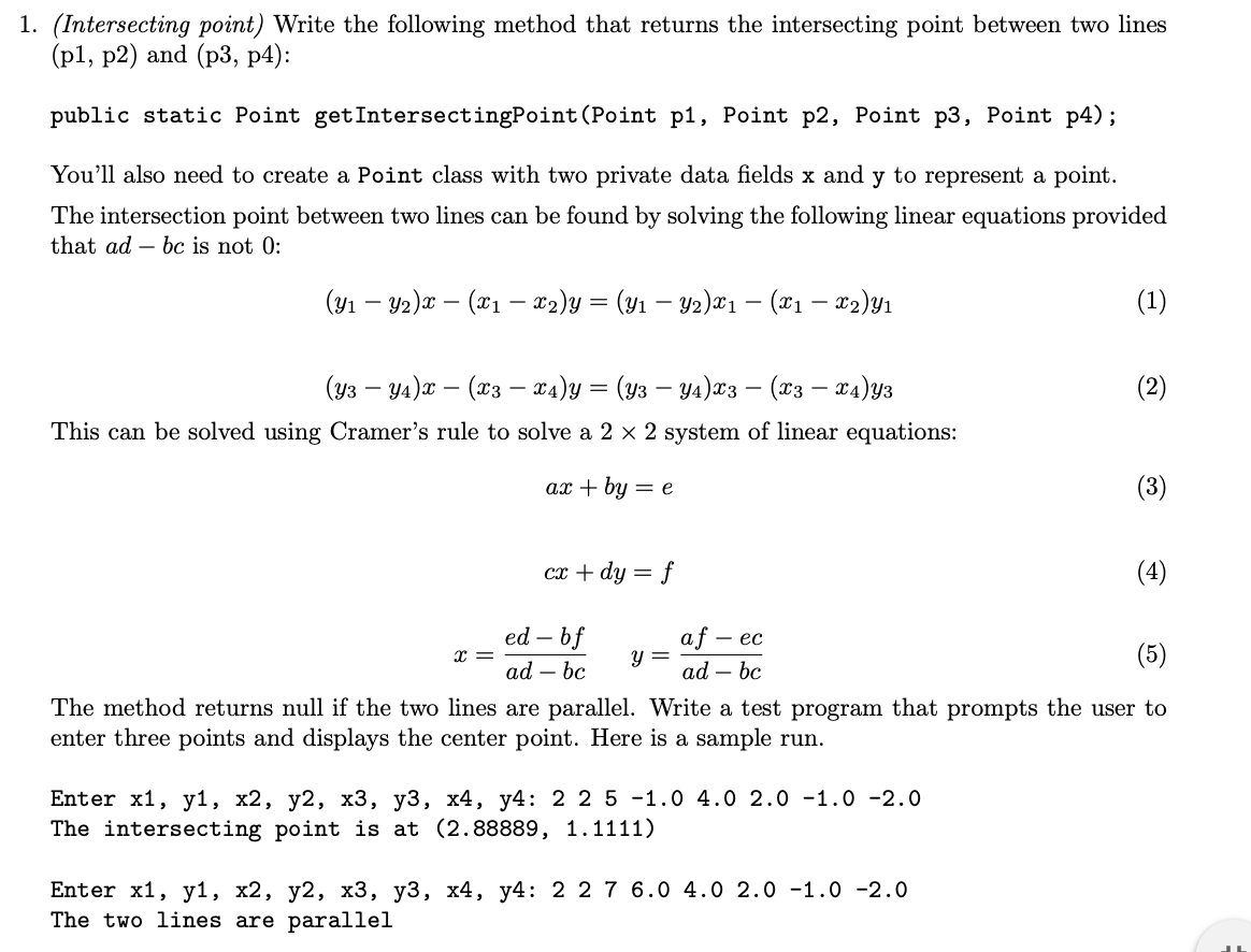 solved-1-intersecting-point-write-the-following-method-chegg