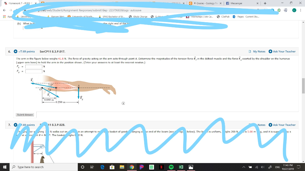 Solved Homework 7 Phvs 1 X Vinx C Grades Ecology Fix