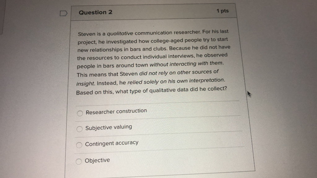 Solved Question 1 1 pts True or false: the process of | Chegg.com