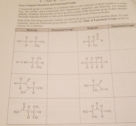 Solved C black. It P'art I: Organic Structures and | Chegg.com