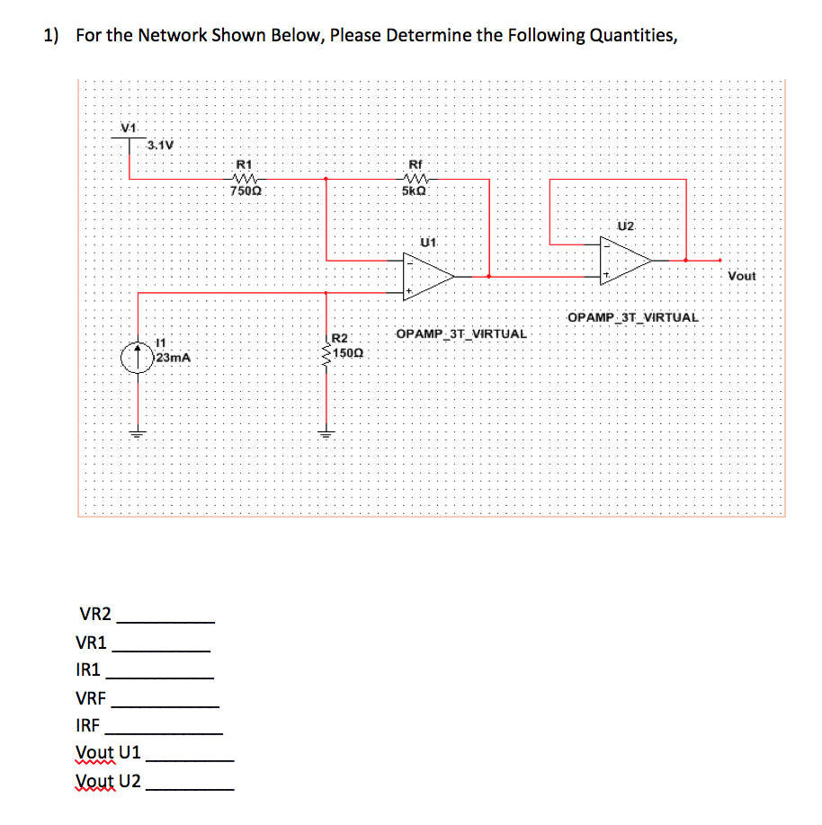 Solved 1 For The Network Shown Below Please Determine The Chegg