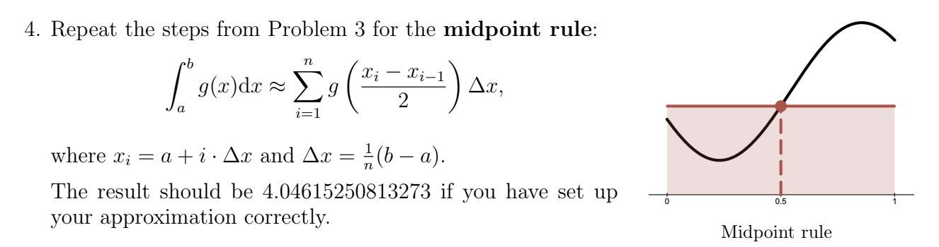Solved Can you show me they python code for the midpoint | Chegg.com