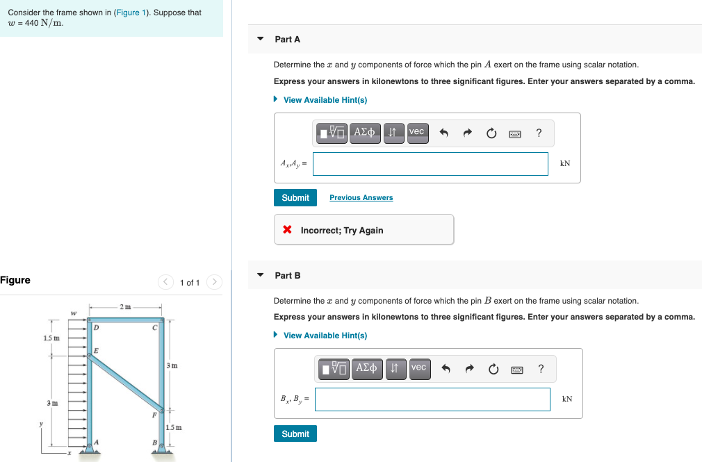 Solved Consider The Frame Shown In (Figure 1). Suppose That | Chegg.com