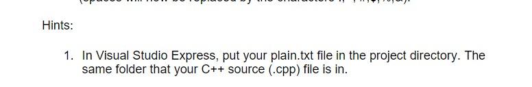 Solved I am trying to upload a txt file to visual studio | Chegg.com