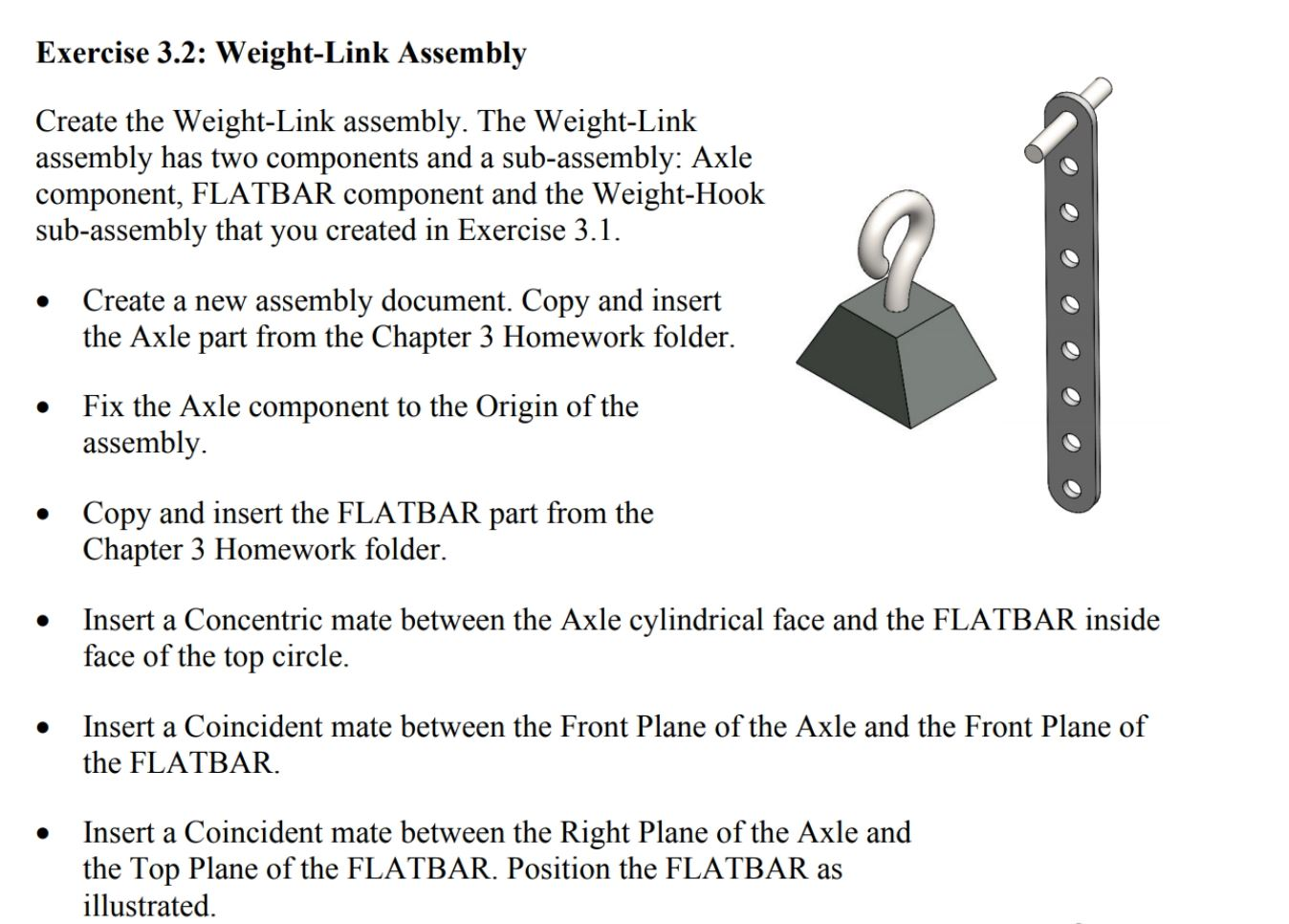 Exercise 3.1: Weight-Hook Assembly Create the
