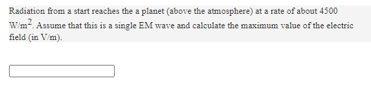 Solved Radiation From A Start Reaches The A Planet (above | Chegg.com