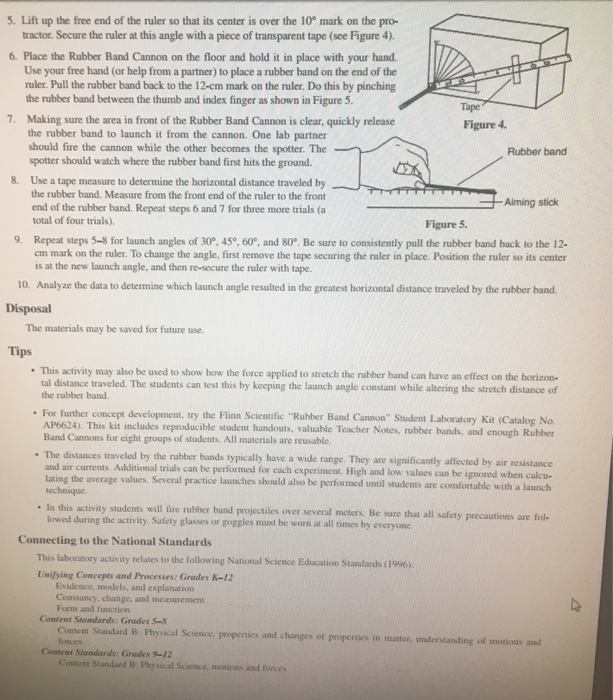 Solved Ptiahn № 10873 Rubber Band Cannon Introduction What | Chegg.com