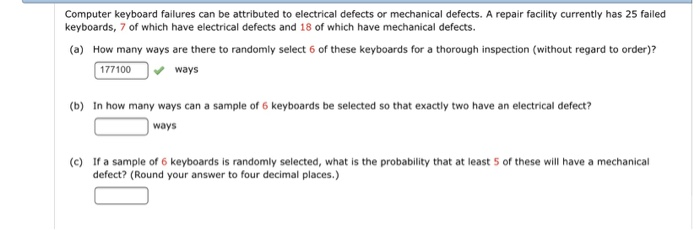 Solved Computer keyboard failures can be attributed to | Chegg.com