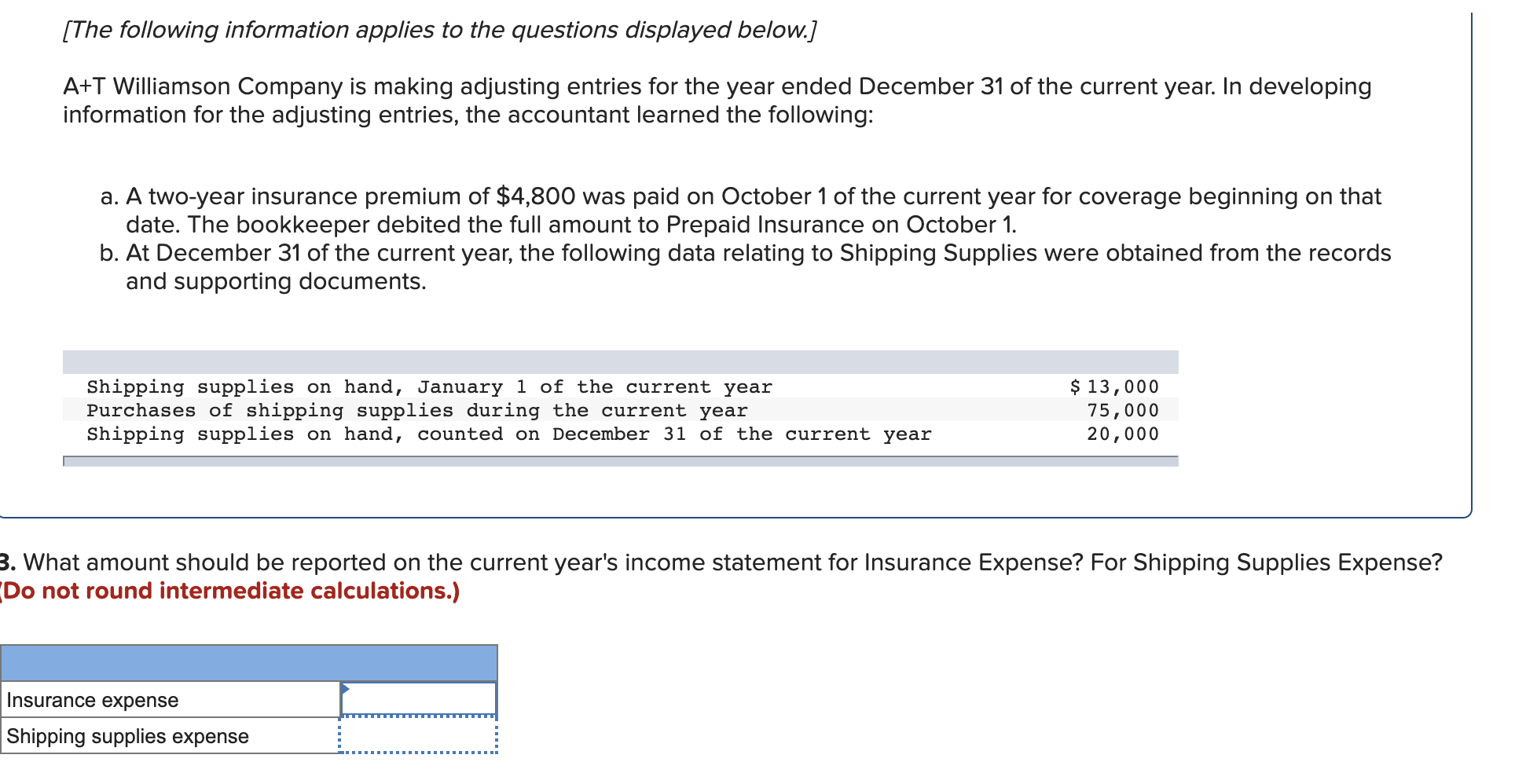 Solved (The following information applies to the questions