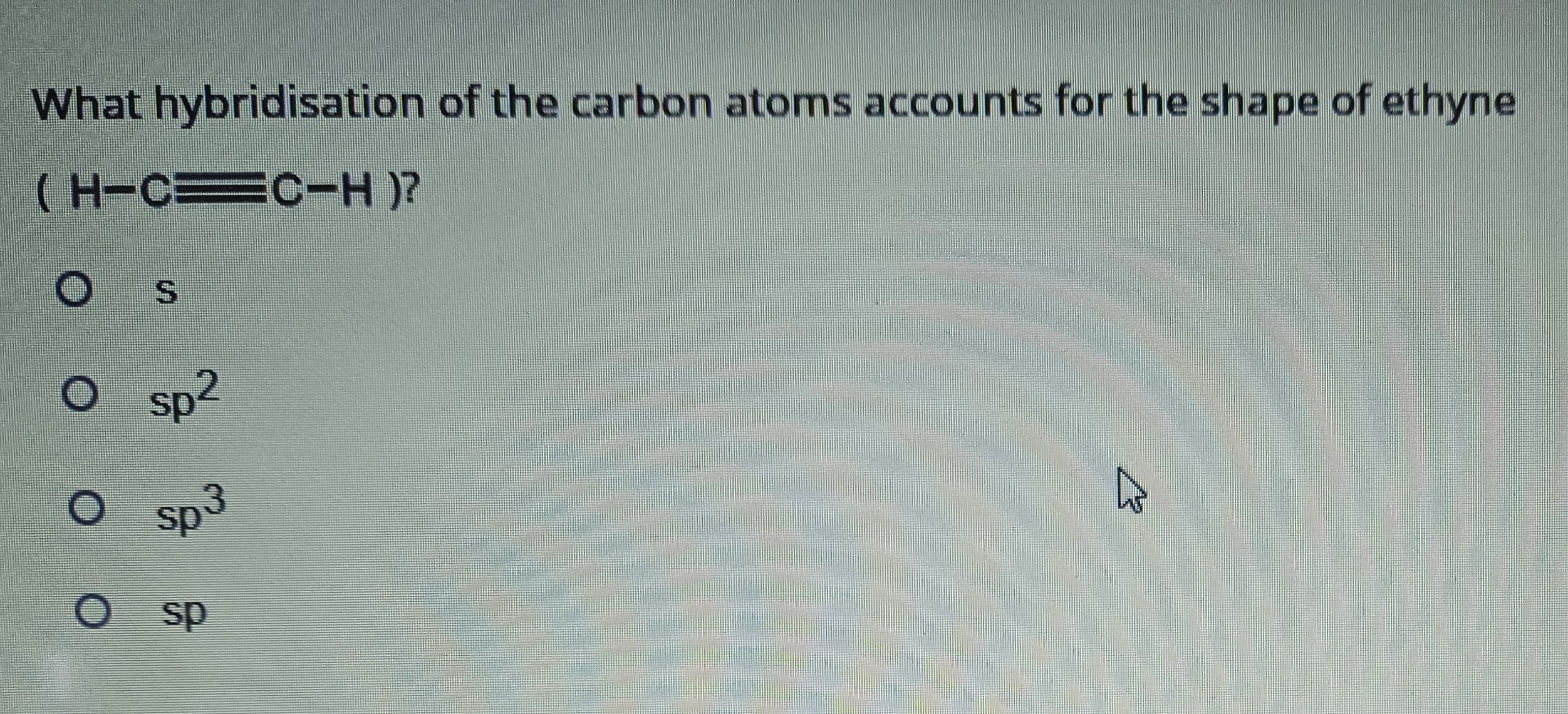 Solved What hybridisation of the carbon atoms accounts for | Chegg.com