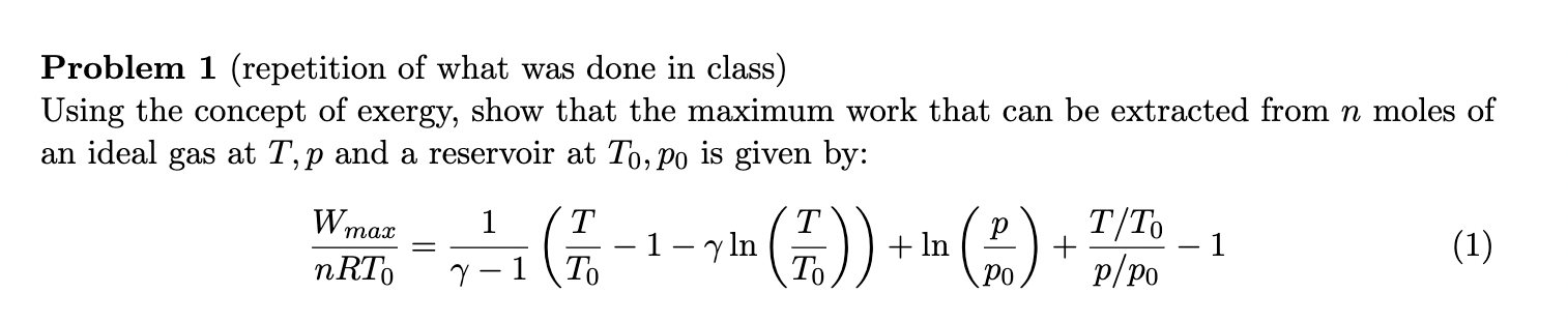 Solved Problem 1 (repetition of what was done in class) | Chegg.com