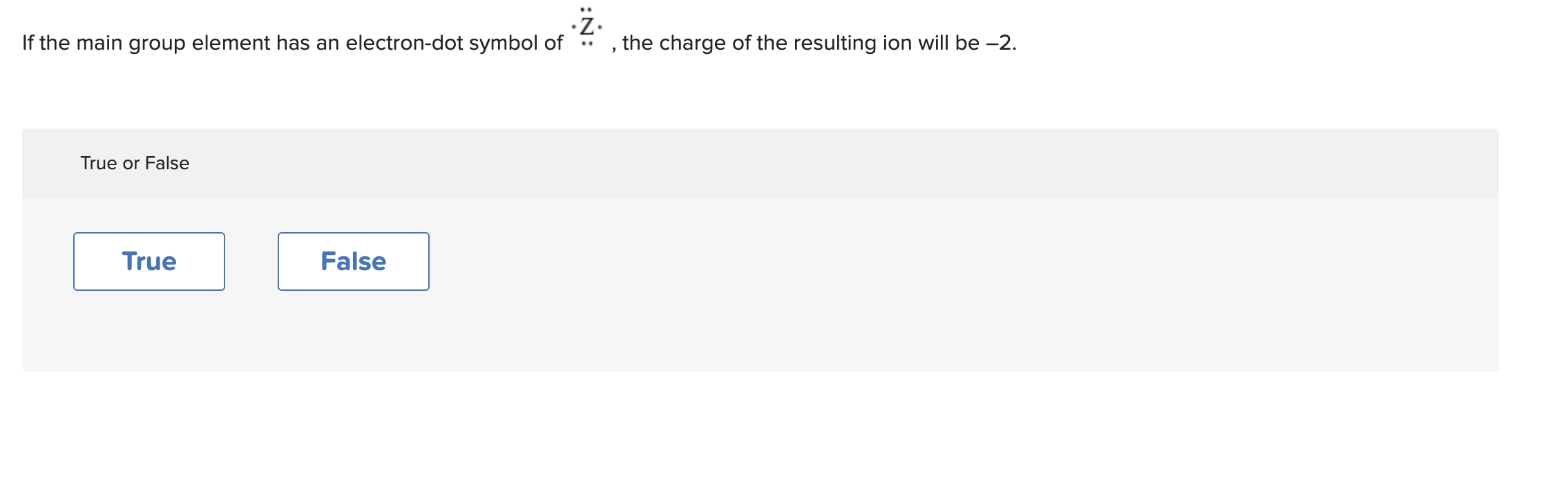 Solved If The Main Group Element Has An Electron Dot Symbol Chegg Com